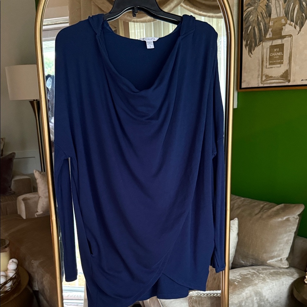 Athleta Women’s  Deep Blue Hooded Top